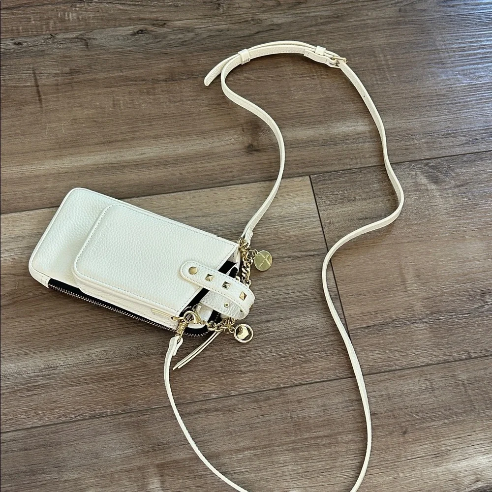 Bandolier Cream Crossbody Phone Bag with Gold Hardware never used - Picture 2 of 6